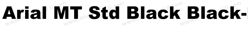 Arial MT Std Black Black字体转换
